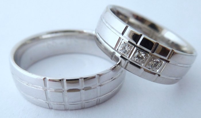 Exkluzivní stříbrné snubní prsteny Couple 925/1000 65US1