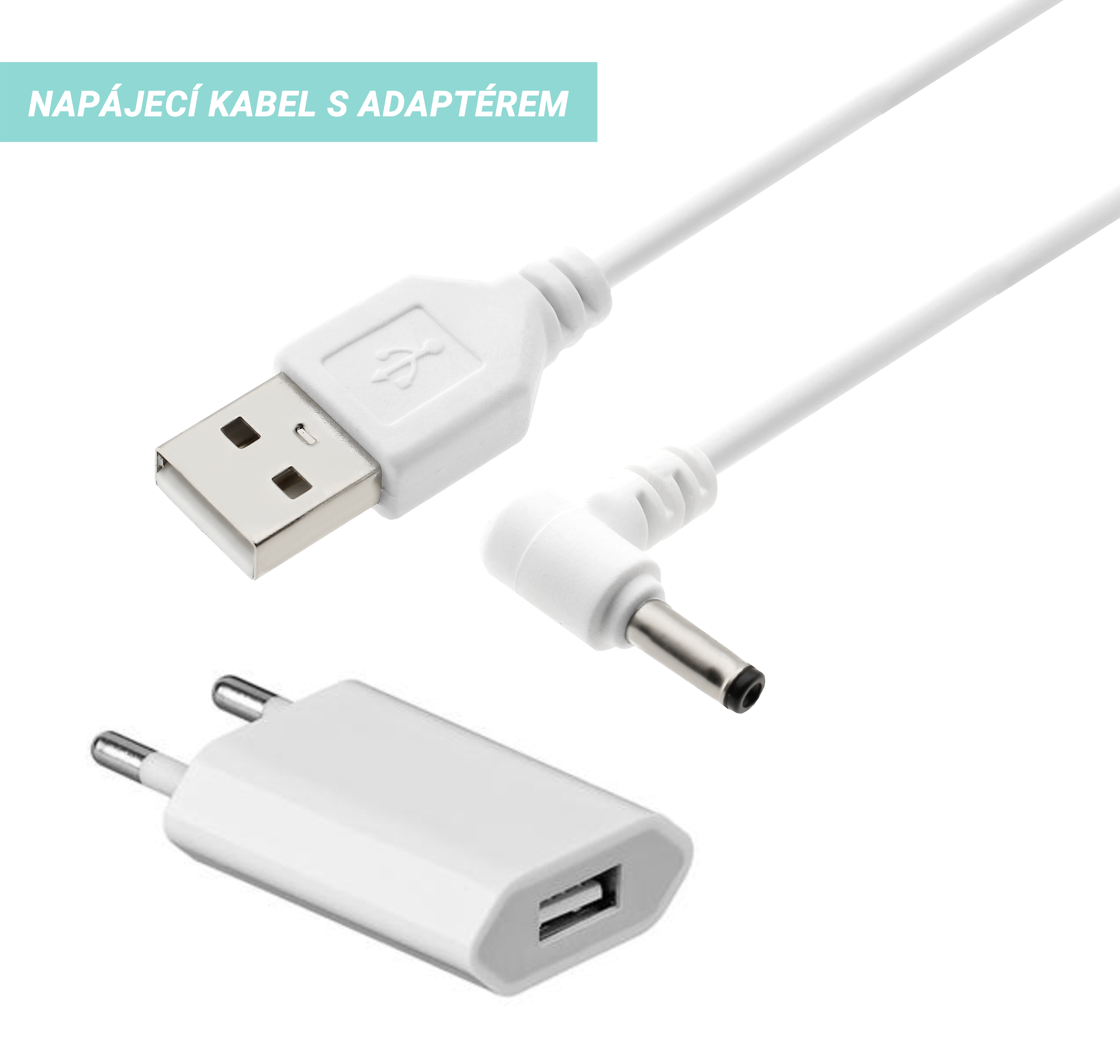 Digitální budík do sítě JVD SB3212.3 s teploměrem, USB nabíjením a světelným senzorem