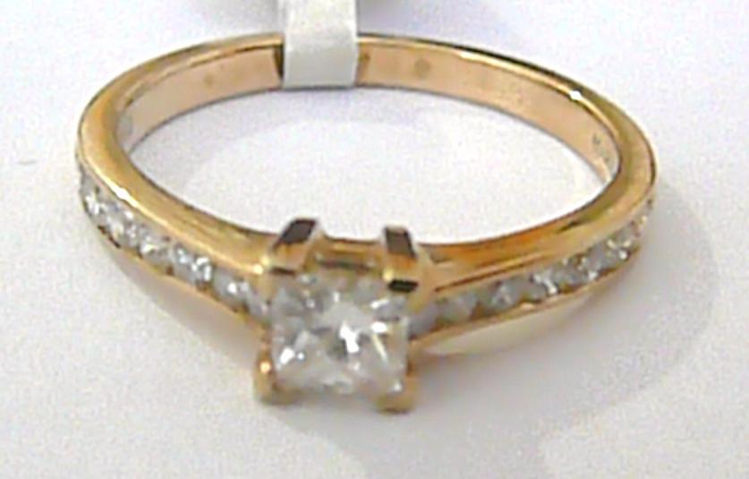 Klenoty Budín Zásnubní zlatý diamantový luxusní prsten vel. 57 585/2,85gr s mohutným diamantem