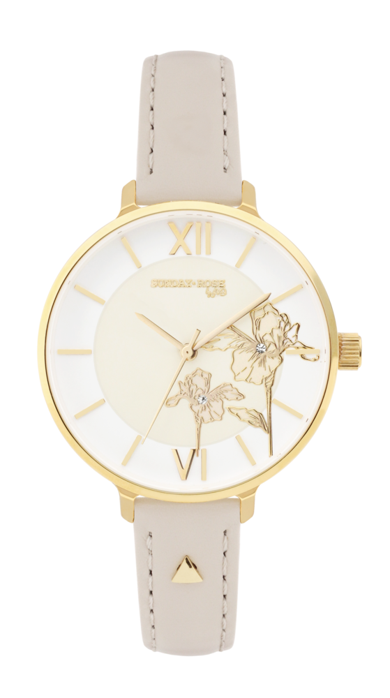 SUNDAY ROSE Dámské designové hodinky SUNDAY ROSE Fashion Iris Leather SUN-F12