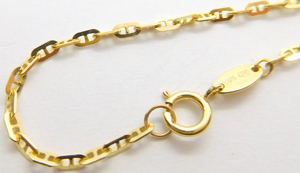 Klenoty Budín Mohutný dámský zlatý řetízek ze žlutého zlata 585/2,66gr 45cm HK6075