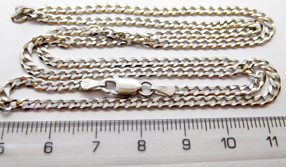 Klenoty Budín Pevný pánský stříbrný řetízek PANCER 925/1000 6,19gr 55cm 030303500081