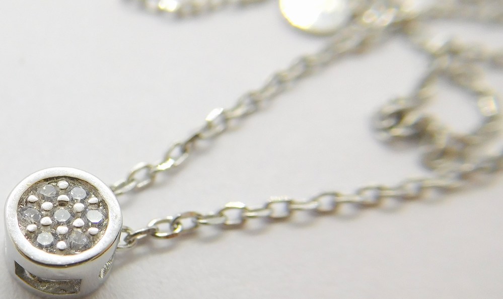 Klenoty Budín Dámský stříbrný náhrdelník se zirkony 925/1000 40+5cm 031106800002