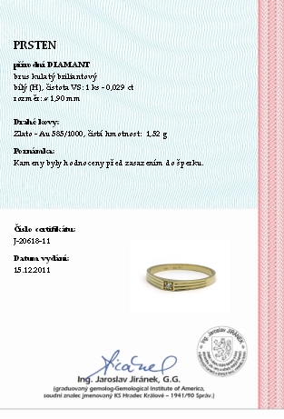 Luxusní zásnubní prsten s přírodními diamanty 585/1,52 gr J-20618-11 POŠTOVNÉ ZDARMA!