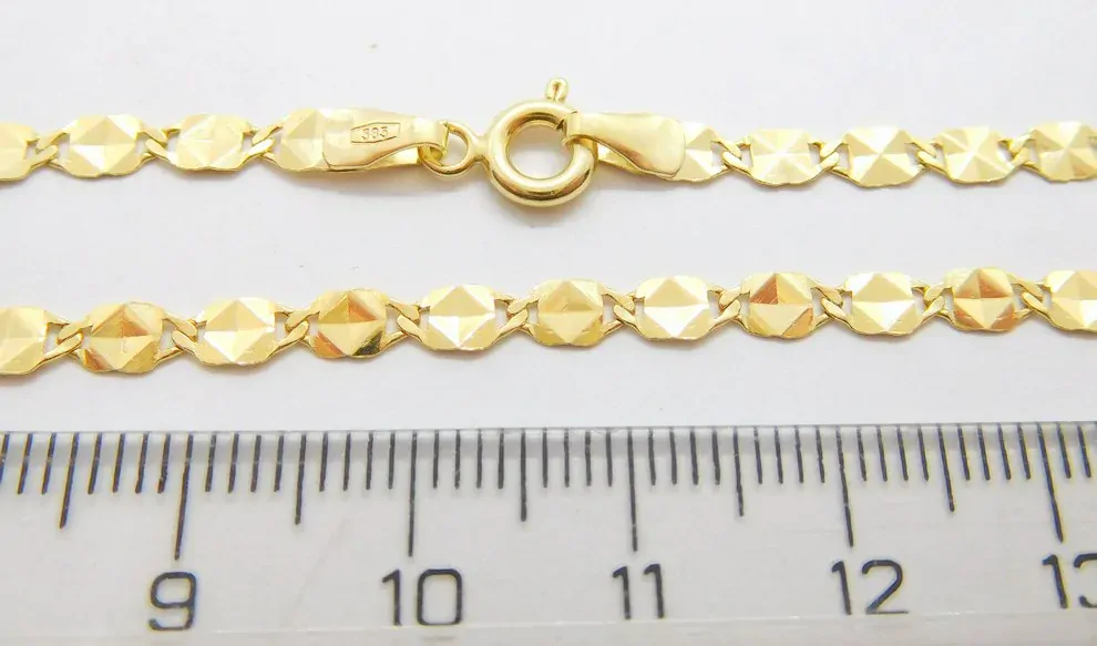 Klenoty Budín Dámský gravírovaný zlatý mohutný náramek 585/1,97gr 20cm HK7099