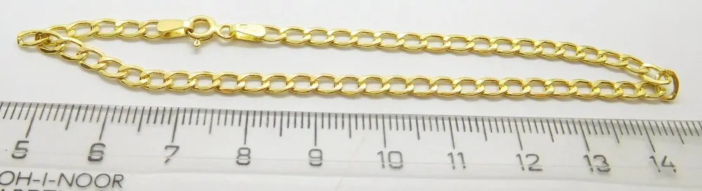 Klenoty Budín Mohutný pánský zlatý náramek PANCER 585/1,40gr 19cm HK7065