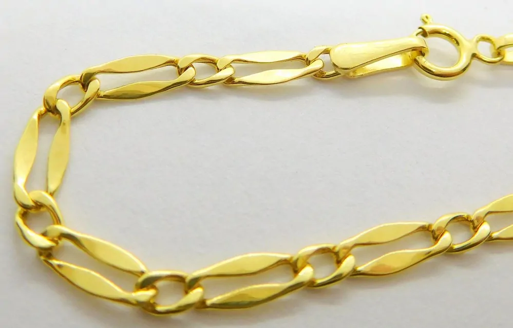 Klenoty Budín Pánský zlatý řetízek ze žlutého zlata KÁVOVÉ ZRNO 585/1,67gr 45cm HK6205