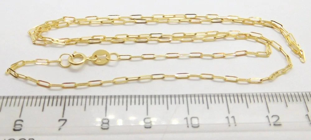 Klenoty Budín Dámský přívěskový zlatý řetízek očka 585/1,39gr 50cm HK6208