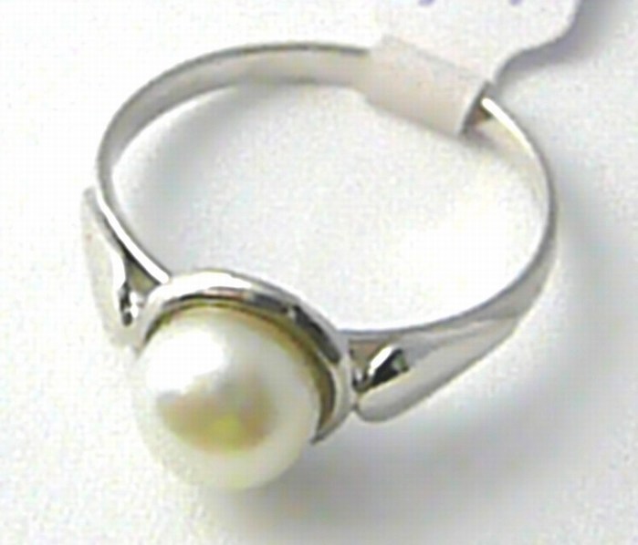 Klenoty Budín Dámský mohutný velký zlatý prsten s velkou bílou perlou 585/1,6 gr vel. 55 S115 POŠTOVNÉ ZDARMA!