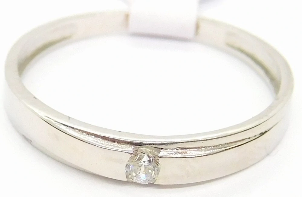 Klenoty Budín Dámský zásnubní prsten se zirkonem 585/1,30gr vel. 55 25531