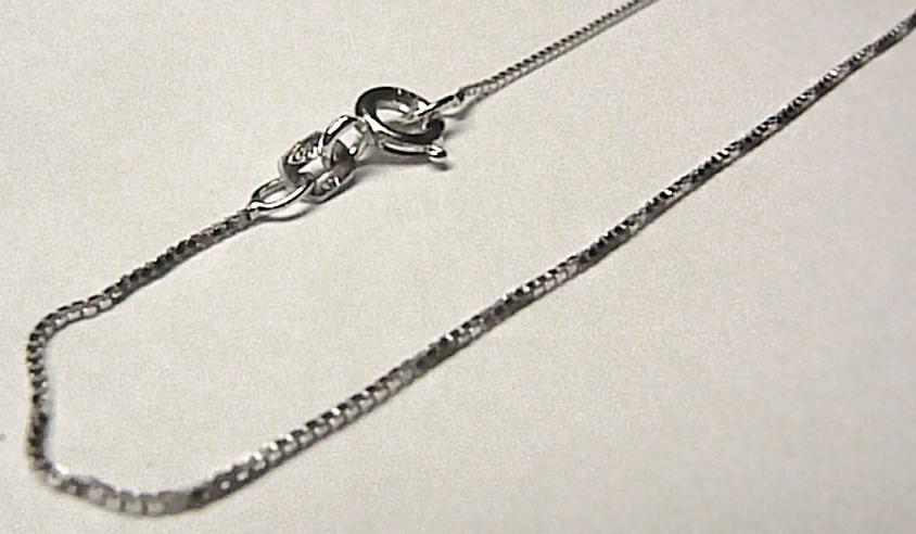 JVD Dámský přívěskový řetízek z bílého zlata 40cm 585/1,07gr 3690137