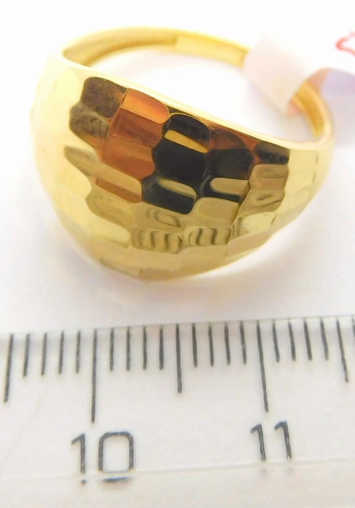 Klenoty Budín Mohutný dámský prsten ze žlutého zlata 585/2,84gr vel. 56 HK1243