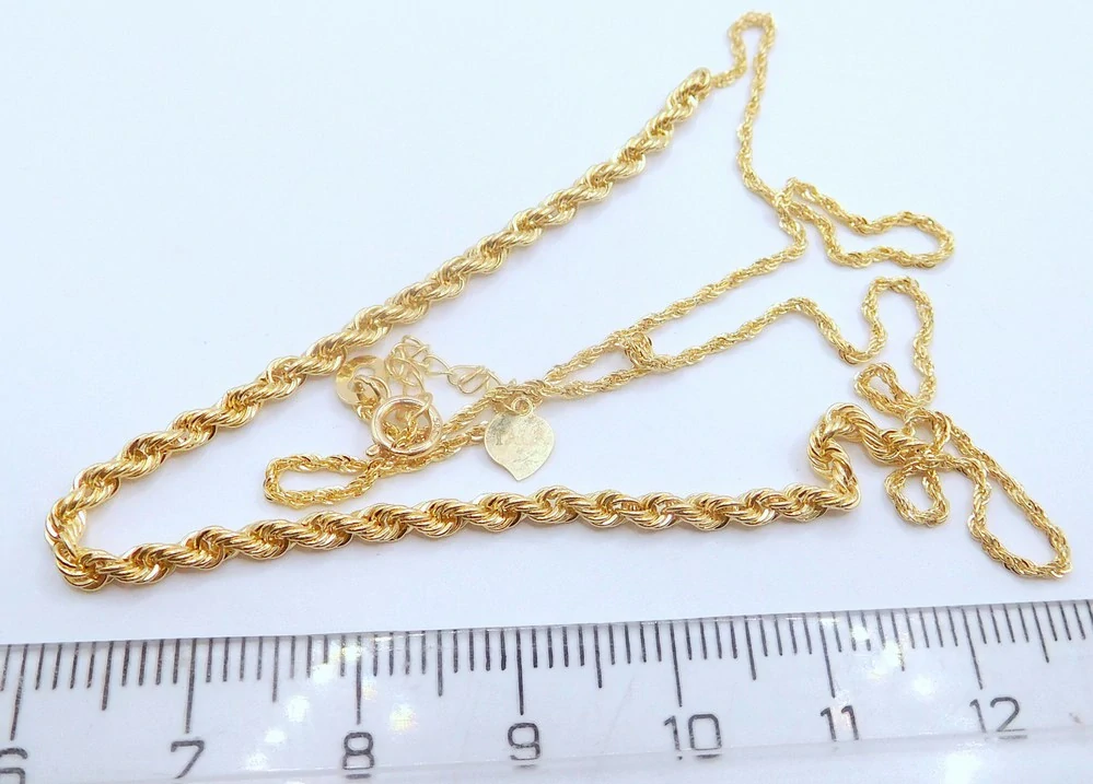 Klenoty Budín Dámský zlatý valisový řetízek TWIST + VALIS 585/1,54gr 45cm HK4104