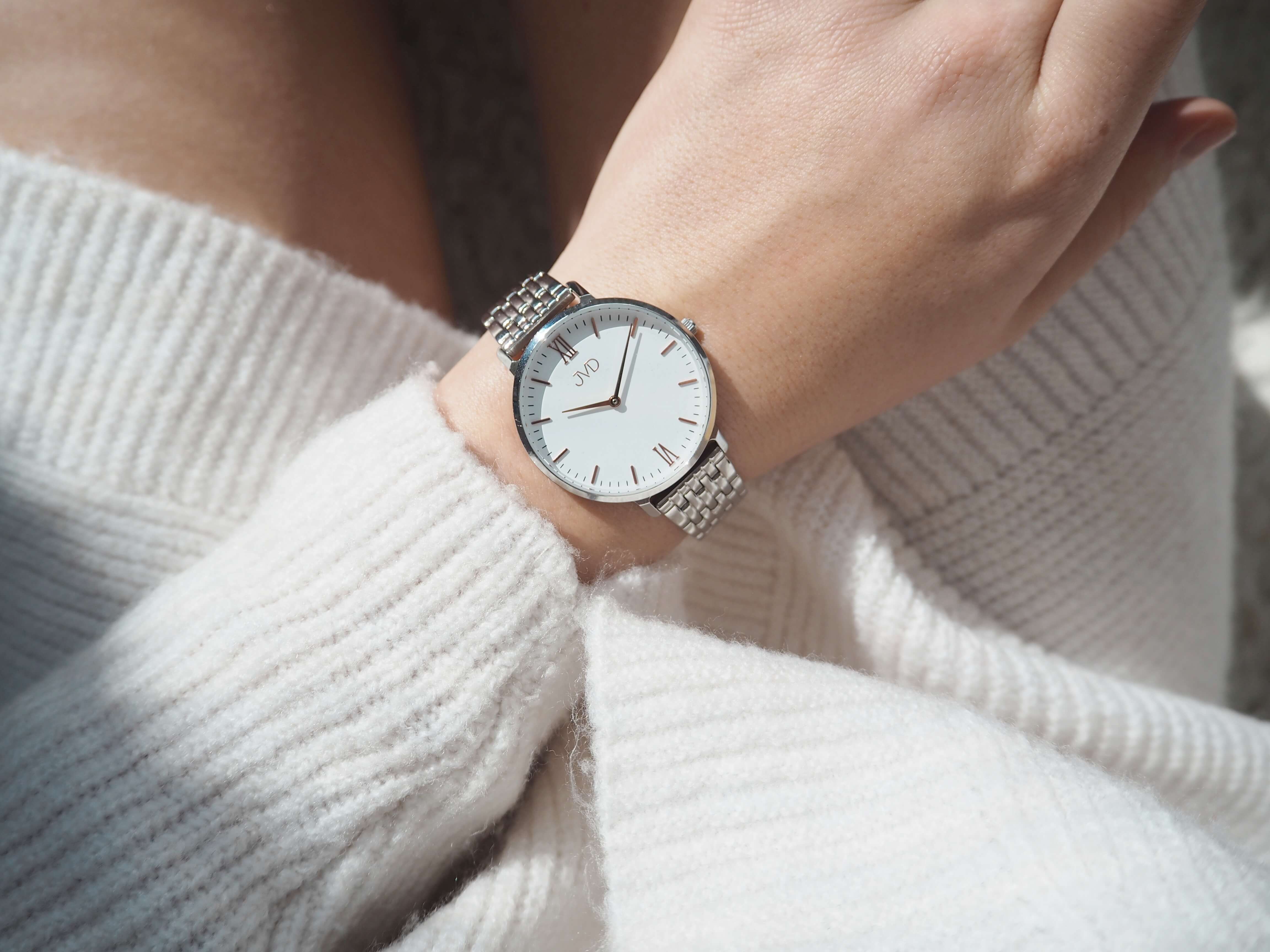 Luxusní dámské elegantní nerezové náramkové hodinky JVD J-TS30