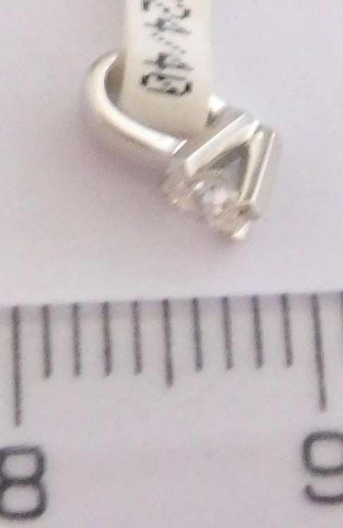 Klenoty Budín Zlatý diamantový jemný přívěsek s diamantem 0,10CT 585/0,32gr 3973134