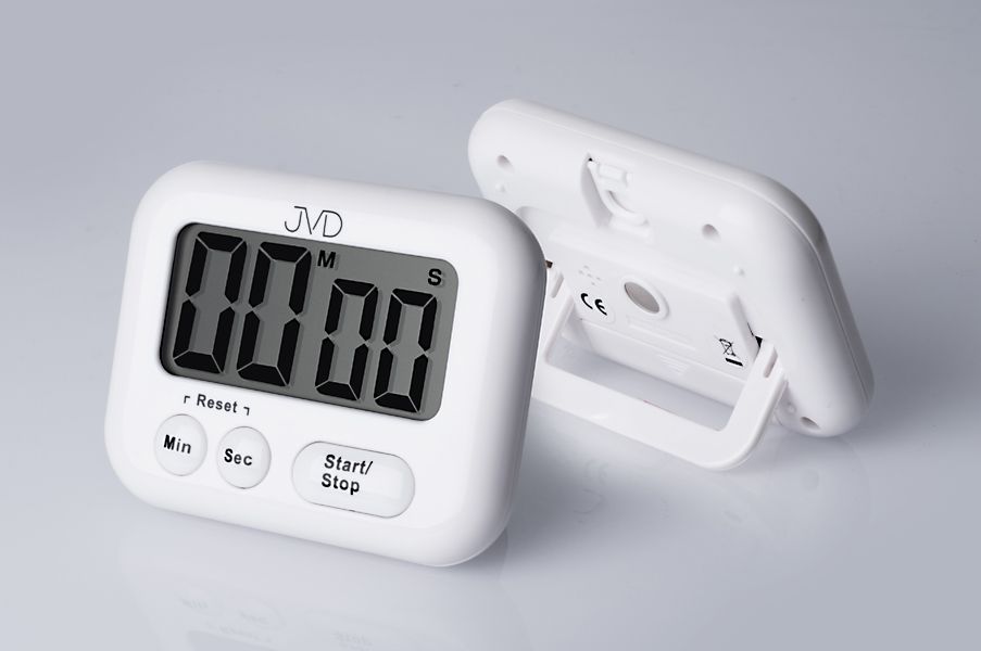 JVD Bílá moderní digitální minutka JVD DM97