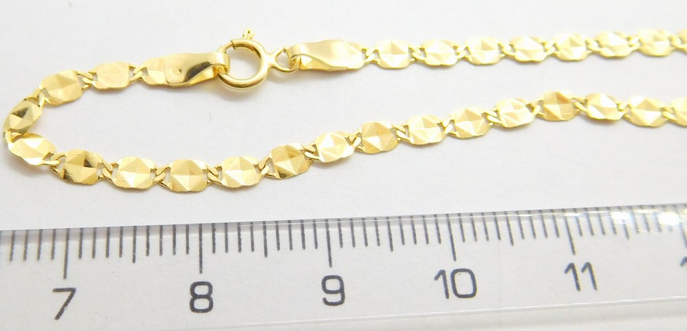 Klenoty Budín Dámský hladký pevný zlatý náramek ze žlutého zlata 585/1,23gr 19cm HK7023