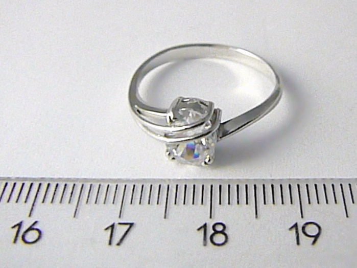 Klenoty Budín Mohutný zásnubní prsten s velkým zirkonem 585/2,57g vel.57 323041178