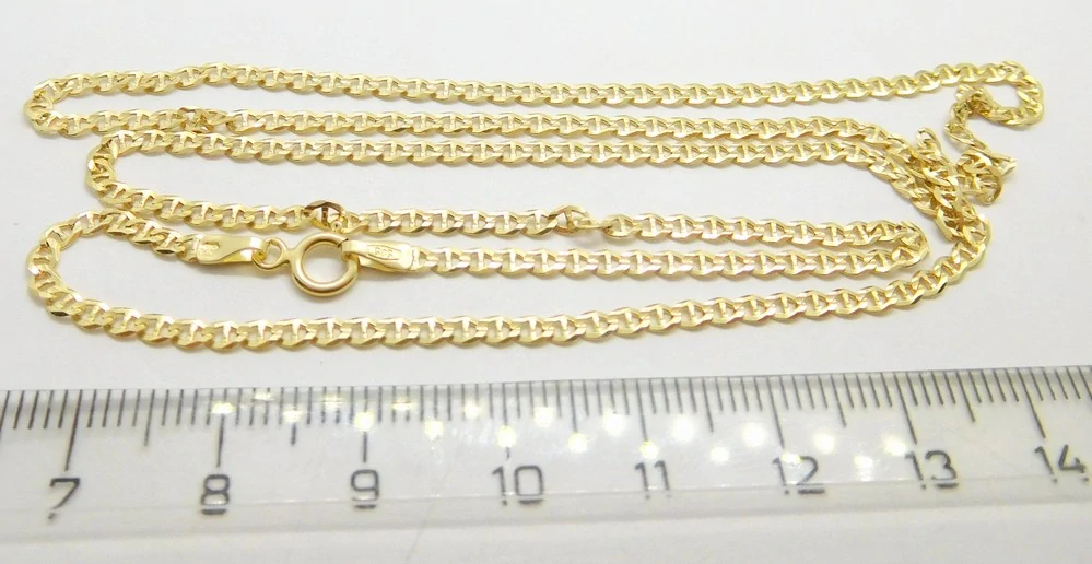 Klenoty Budín Pánský široký mohutný zlatý náramek PANCER+MŮSTEK 585/1,95gr 22cm HK7151