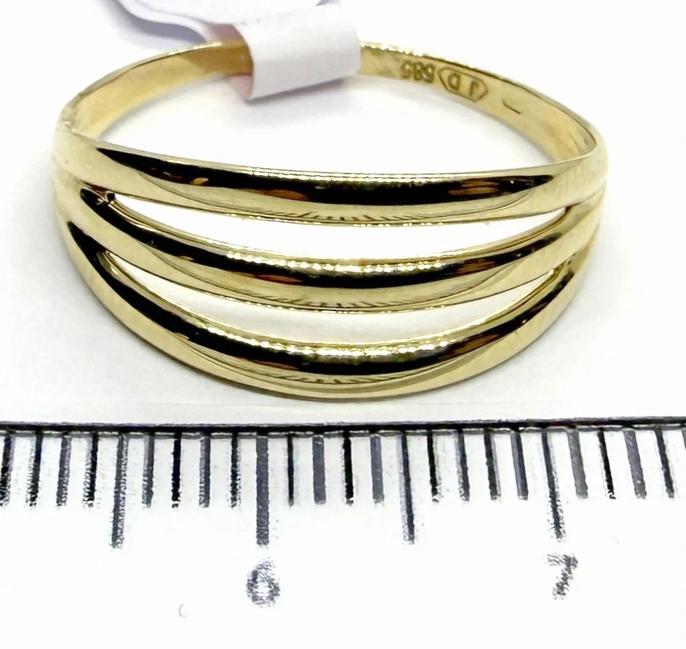 Klenoty Budín Mohutný zlatý prsten ze žlutého zlata vel. 63 585/1,77gr HK1274