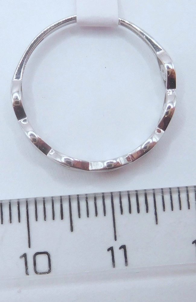 Klenoty Budín Dámský zlatý prsten z bílého zlata se zirkony 585/1,15gr vel. 54 HK1305