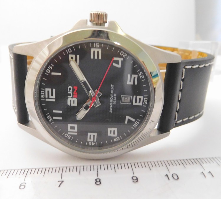 Klenoty Budín Pánské levné ocelové vodotěsné hodinky BUD-IN steel B1701.5  - 10ATM