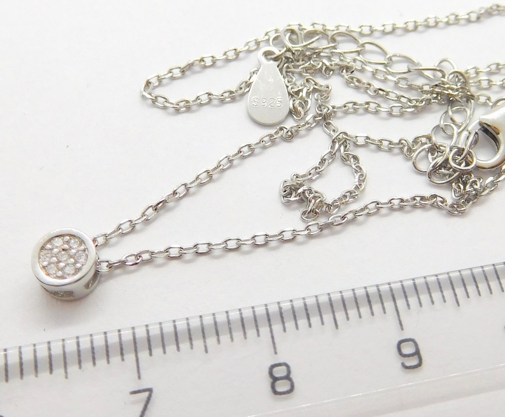 Klenoty Budín Dámský stříbrný náhrdelník se zirkony 925/1000 40+5cm 031106800002