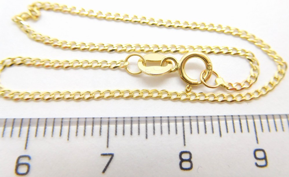 Klenoty Budín Dámský zlatý náramek ze žlutého zlata PANCER 585/0,60gr 19cm HK7116