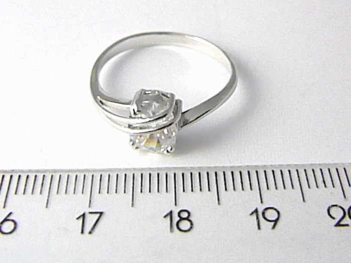 Klenoty Budín Mohutný zásnubní prsten s velkým zirkonem 585/2,57g vel.57 323041178