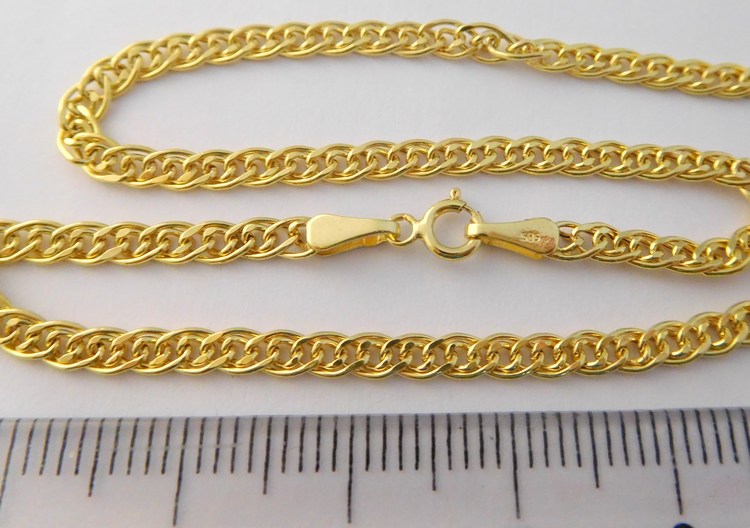 Klenoty Budín Mohutný pevný silný zlatý náramek 24cm 585/2,43gr HK7138