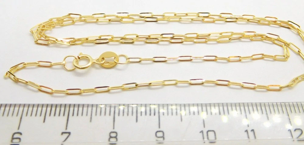 Klenoty Budín Dámský přívěskový zlatý řetízek očka 585/1,39gr 50cm HK6208