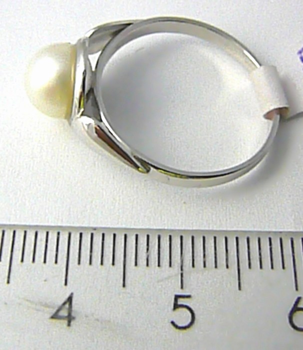 Klenoty Budín Dámský mohutný velký zlatý prsten s velkou bílou perlou 585/1,6 gr vel. 55 S115 POŠTOVNÉ ZDARMA!