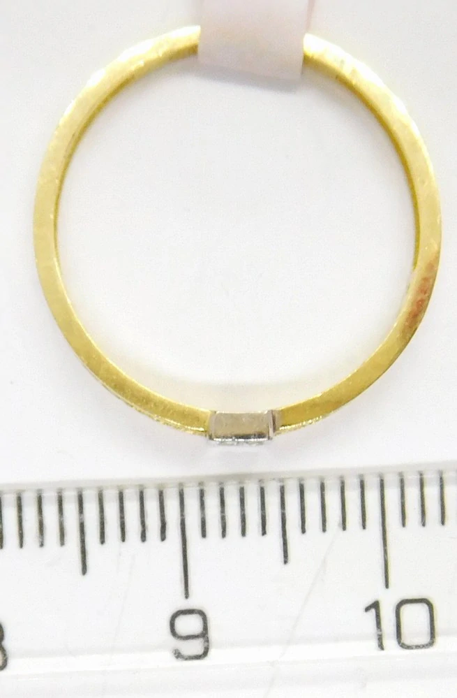 Klenoty Budín Zásnubní dámský prsten z bílého a žlutého zlata se zirkonem 585/1,23gr vel. 55 HK1208