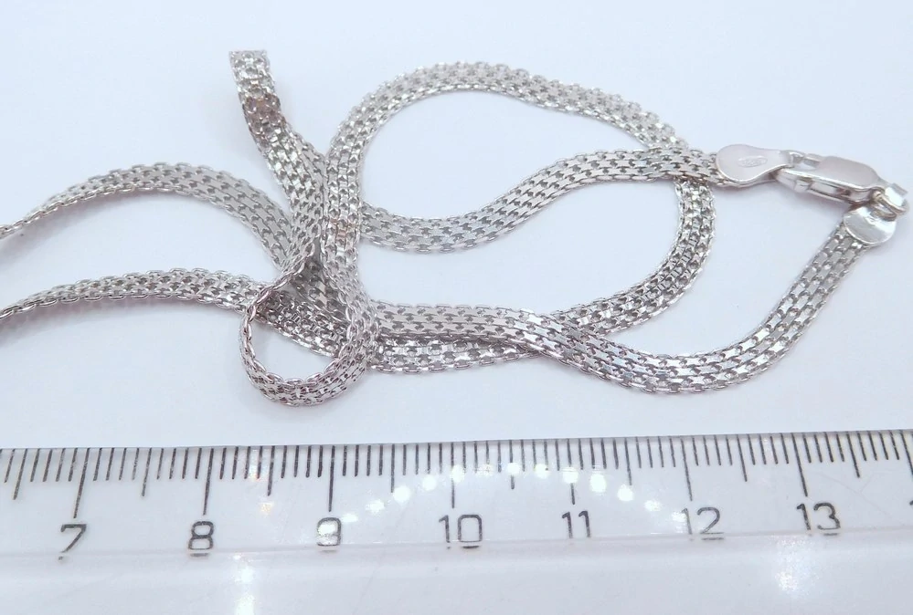 Klenoty Budín Dámský mohutný stříbrný náramek šíře 4mm s karabinou ryz. 925/1000 18cm 030785500023