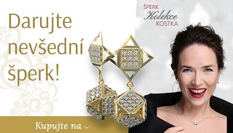 Klenoty Budín  Zlatý náhrdelník Kostka - COUPLE ve žlutém zlatě s broušenými kubickými zirkony 585/1000 6640033