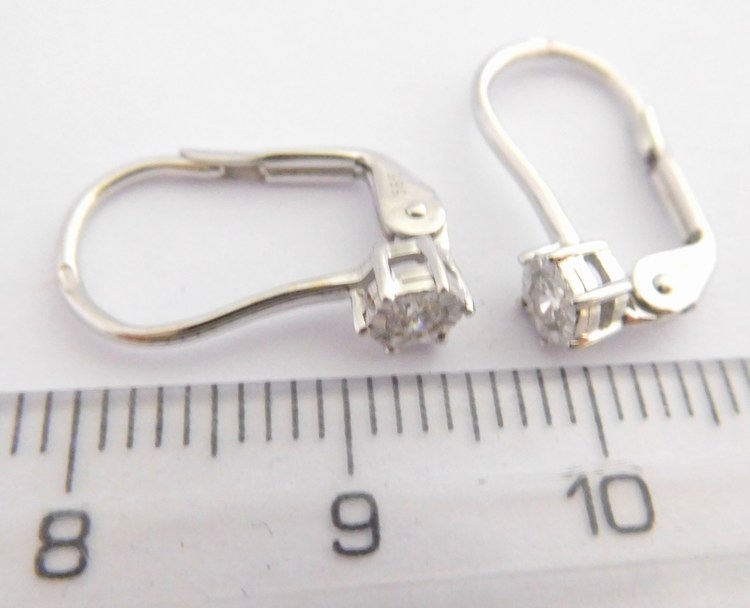 Klenoty Budín Diamantové náušnice z bílého zlata DIAMANT 2x0,18CT 585/1,47gr 3882512