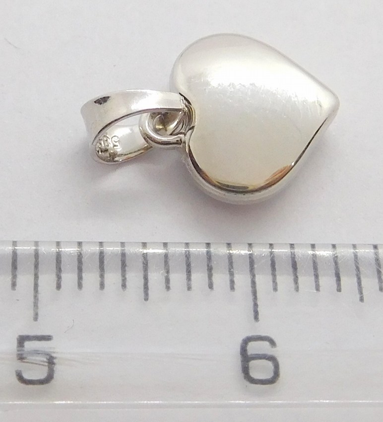 Klenoty Budín Zlatý přívěsek z bílého zlata - zlaté srdíčko hladké 585/0,39gr H128