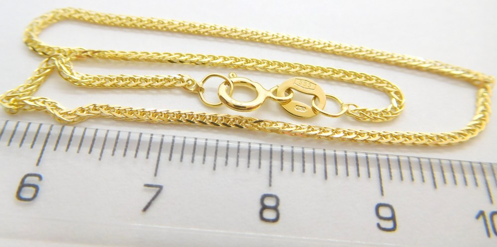 Klenoty Budín Dámský pevný zlatý náramek ze žlutého zlata 585/1,30gr 19cm HK7020