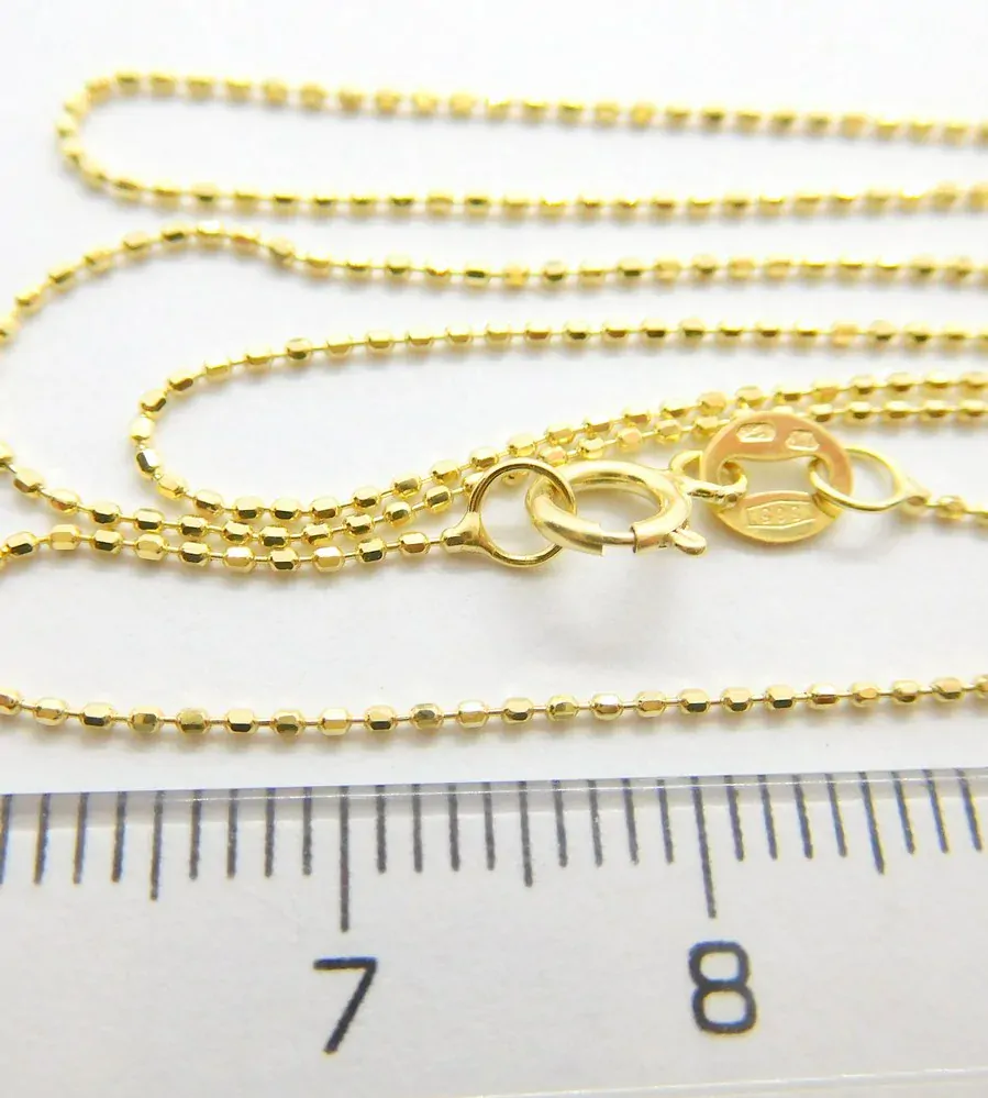 Klenoty Budín Dámský zlatý přívěskový řetízek 585/1,19gr 50cm HK6146