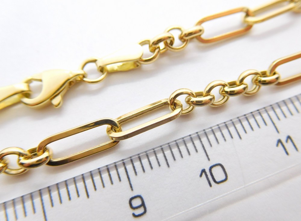 Klenoty Budín Dámský zlatý mohutný náramek ze žlutého zlata 585/2,14gr 18+3cm HK7076