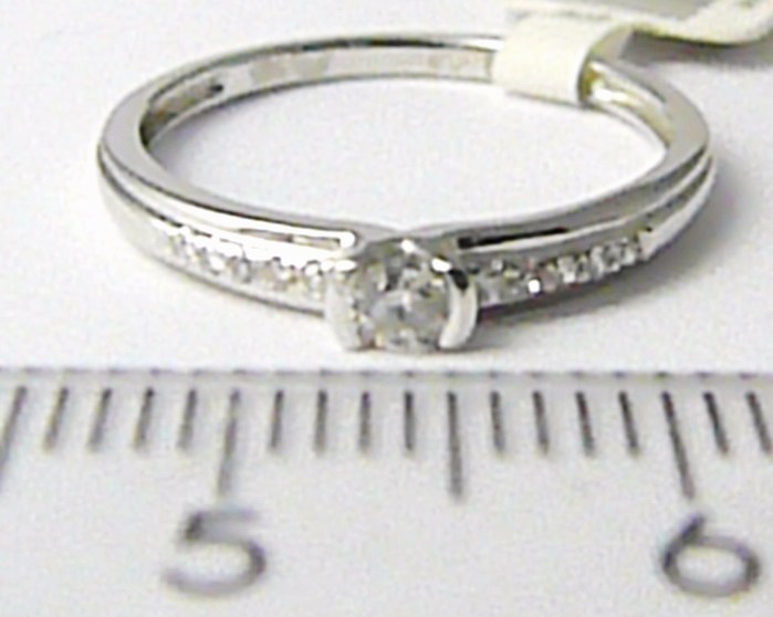 Klenoty Budín Zásnubní zlatý diamantový prsten posetý diamanty 11ks vel.49  3860829