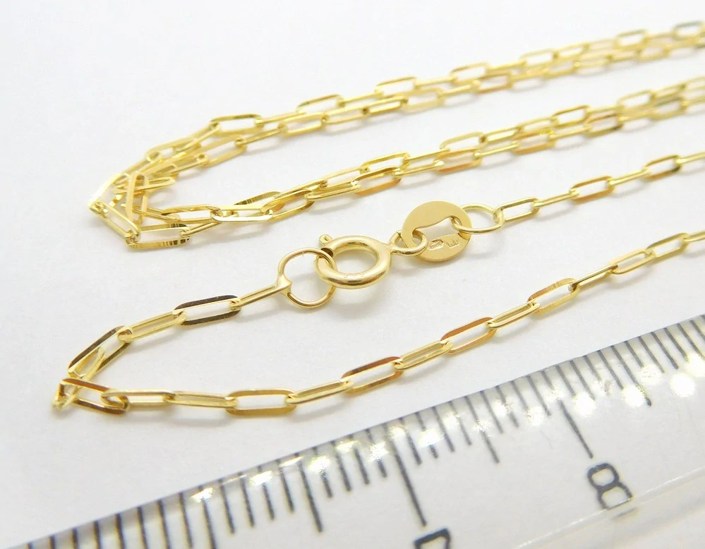 Klenoty Budín Dámský přívěskový zlatý řetízek očka 585/1,39gr 50cm HK6208