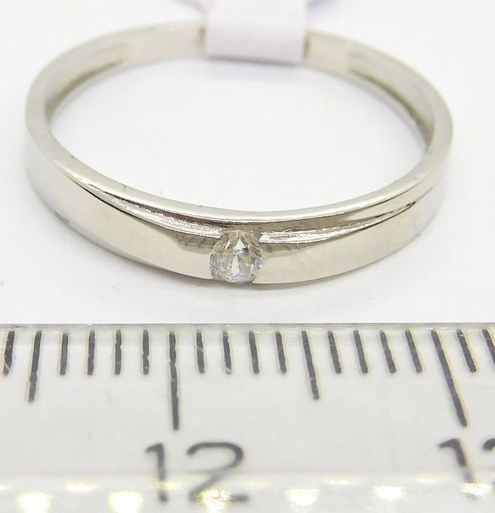 Klenoty Budín Dámský zásnubní prsten se zirkonem 585/1,30gr vel. 55 25531