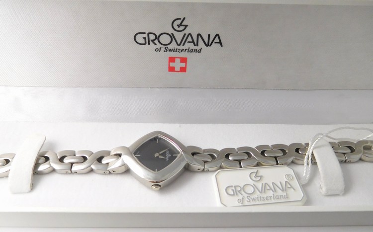 Dámské švýcarské luxusní hodinky Grovana 4015.1137 se safírovým sklem