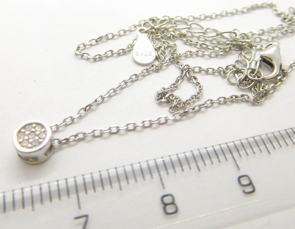 Klenoty Budín Dámský stříbrný náhrdelník se zirkony 925/1000 40+5cm 031106800002