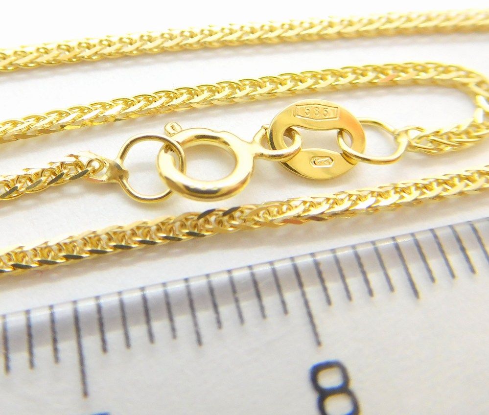 Klenoty Budín Dámský pevný zlatý náramek ze žlutého zlata 585/1,30gr 19cm HK7020