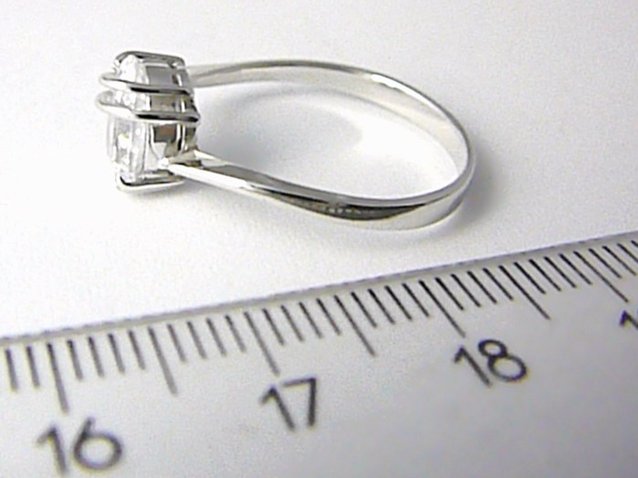 Klenoty Budín Mohutný zásnubní prsten s velkým zirkonem 585/2,57g vel.57 323041178