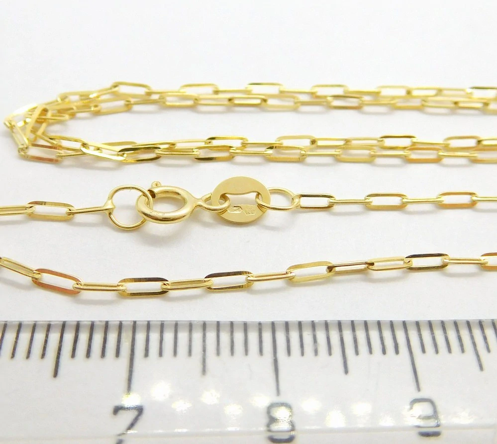 Klenoty Budín Dámský přívěskový zlatý řetízek očka 585/1,39gr 50cm HK6208