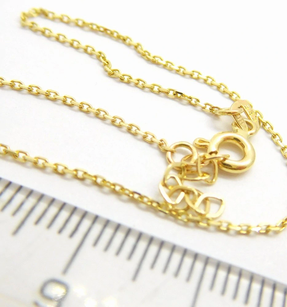 Klenoty Budín Zlatý pevný silný náramek twist s destičkami 585/0,77gr 18cm HK7144