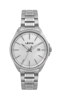 Vodotěsné stylové pánské hodinky LAVVU STAVANGER Silver LWM0040 POSLEDNÍ KS STAŇKOV
